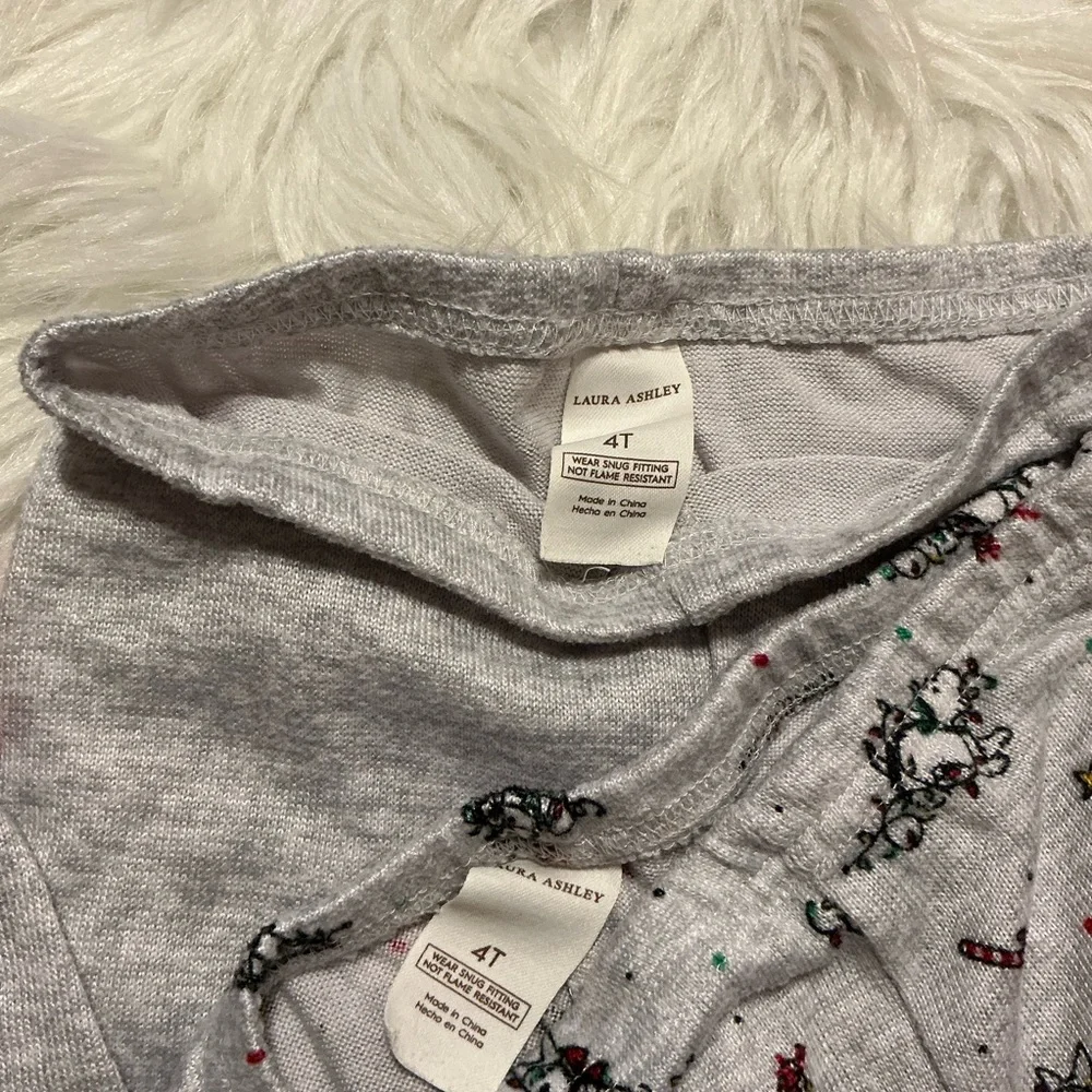 Laura Ashley 4T winter/holiday pajama bottoms/pants for kids